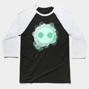 Flower Smiley Baseball T-Shirt